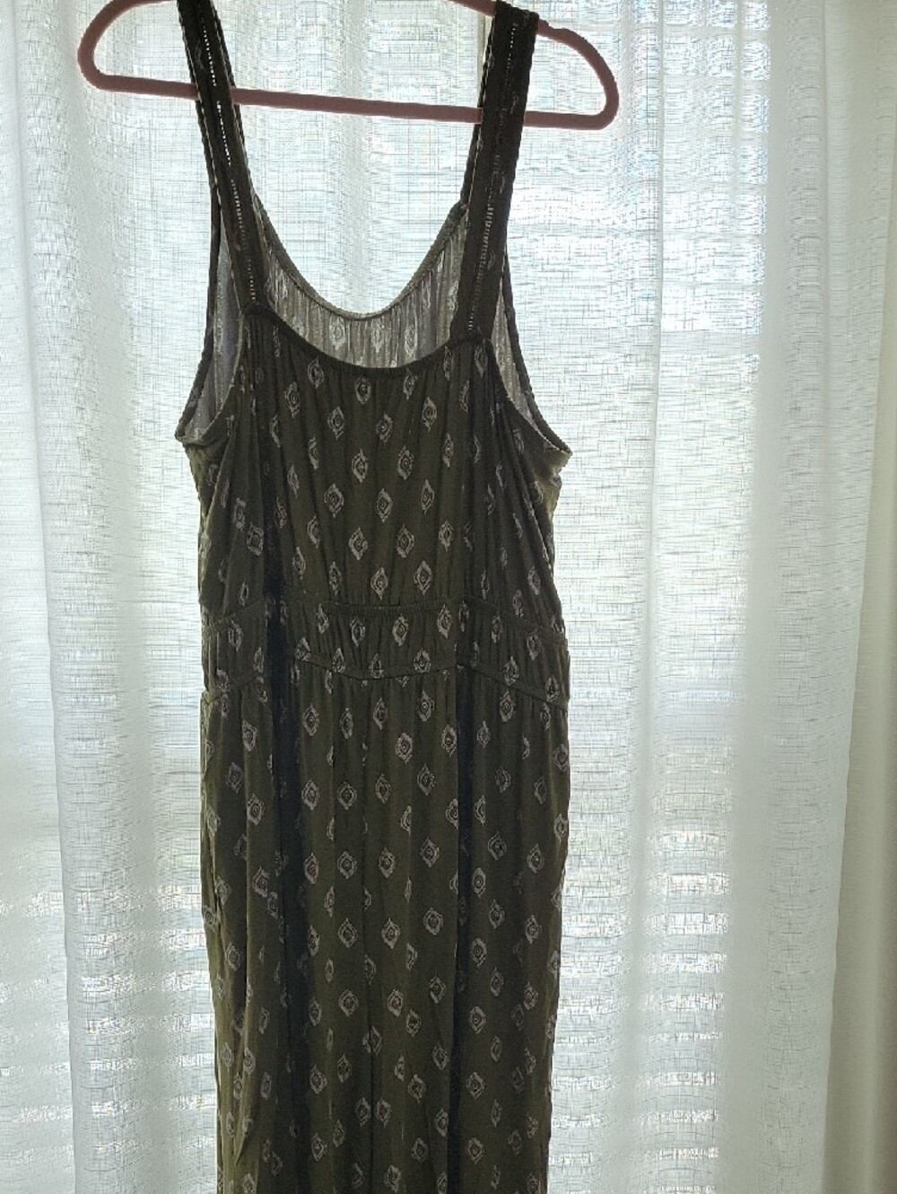 Lane Bryant, Women’s Olive Printed Jumpsuit, Size 22/24 - Picture 3 of 3